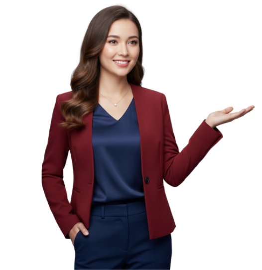 Woman pointing